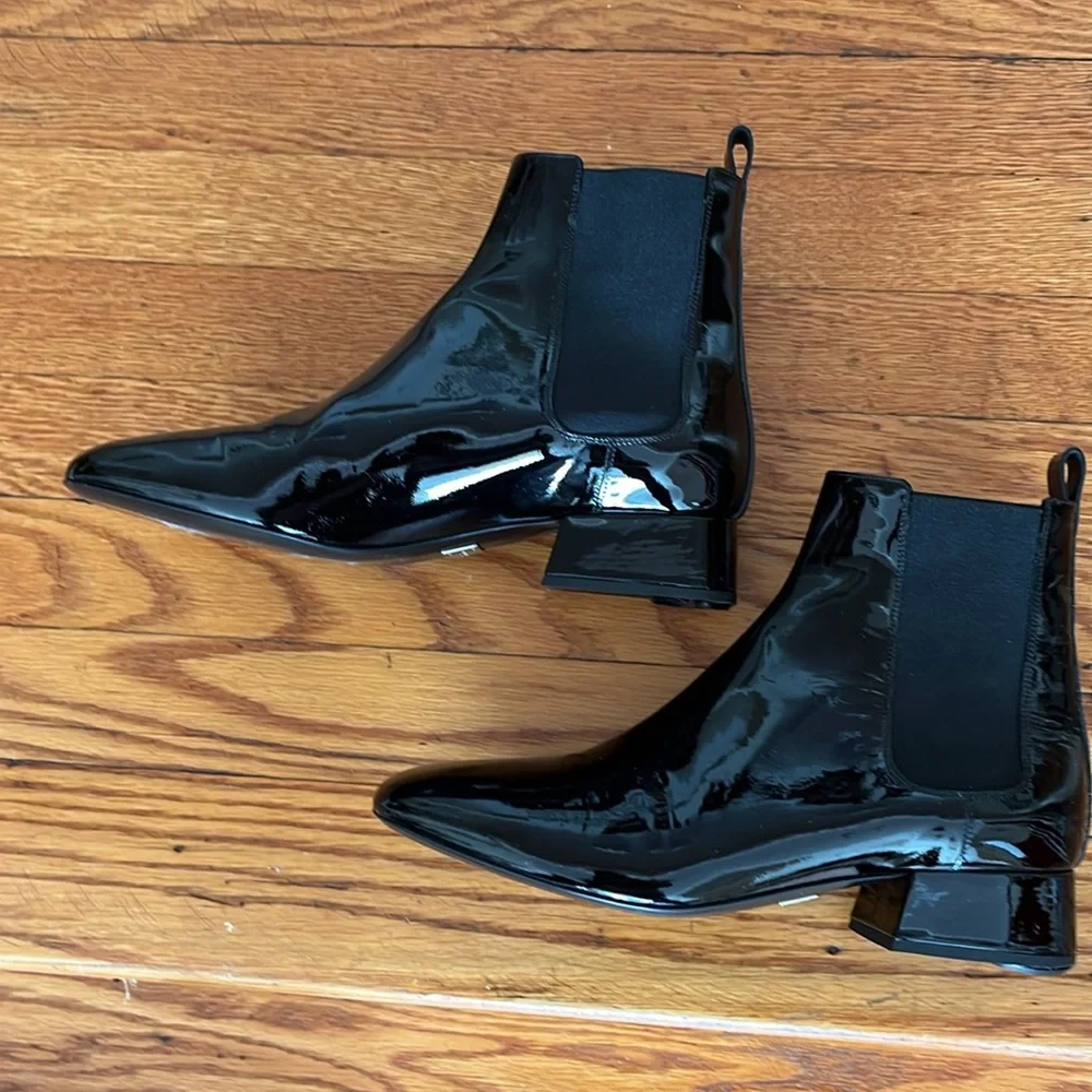 Michael Kors Collection patent leather ankle boots size 39.5 - Picture 3 of 9